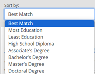 Education Level sort impage